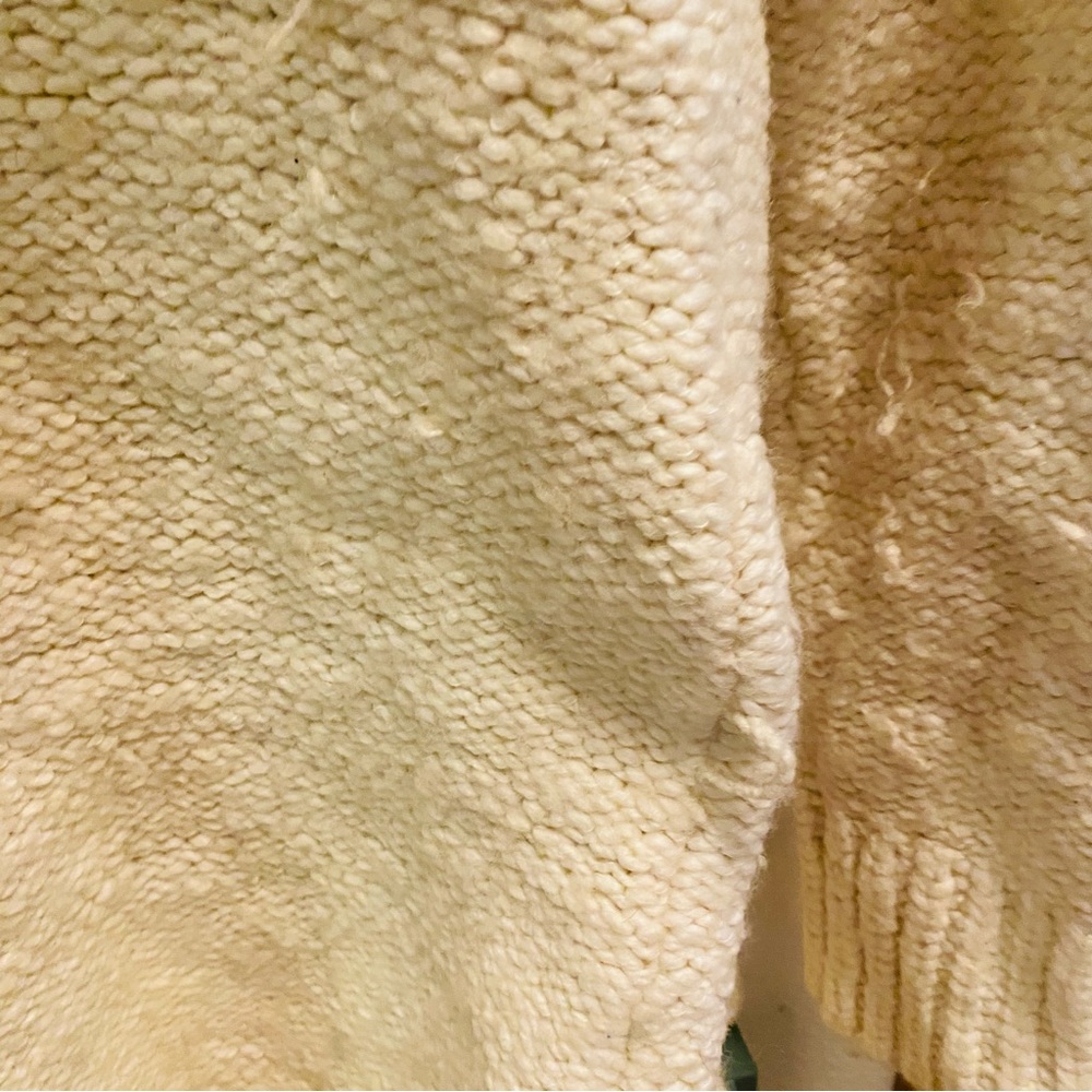 ABERCROMBIE Cream Wool Blend Open Hooded Cardigan - Picture 6 of 6